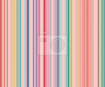 Tapete Motiv mit Regenbogenstreifen auf rosa Hintergrund