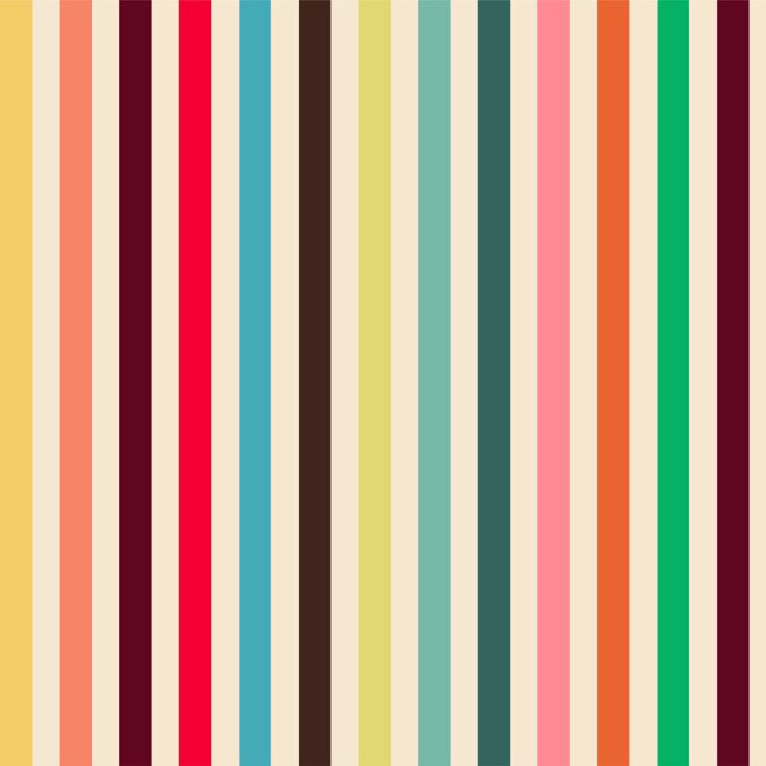 Tapete Motiv mit verschiedenfarbigen vertikalen Streifen