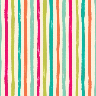 Tapete Motiv mit vertikalen Streifen in grellen Farbtönen