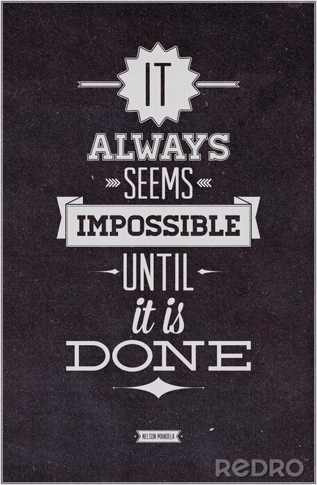 Tapete Motivierender Slogan auf dunklem Hintergrund