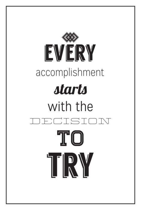 Tapete Motivierendes Zitat im Retro-Stil