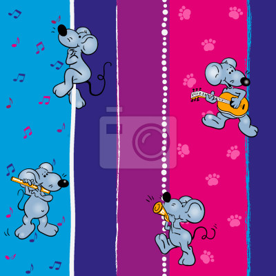 Tapete Musikalische Mäuse