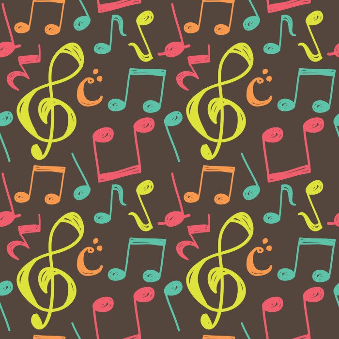 Tapete Musiknotenhintergrund