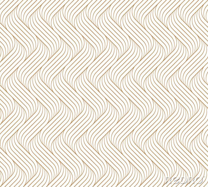 Tapete Muster mit abstrakten Linien 3D