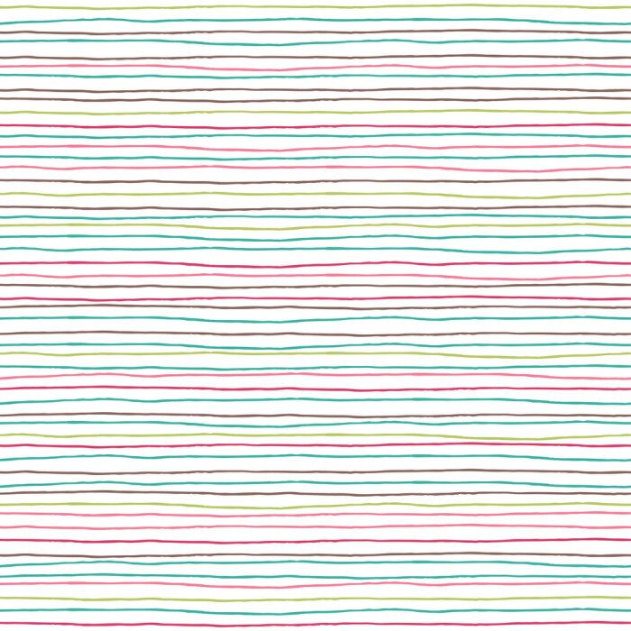 Tapete Muster mit dünnen bunten Streifen