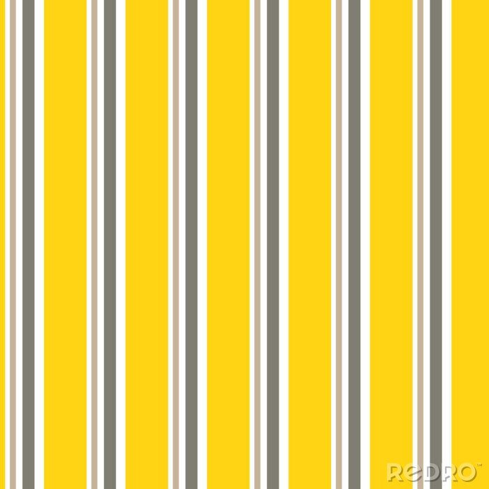 Tapete Muster mit gelb-grauen vertikalen Streifen