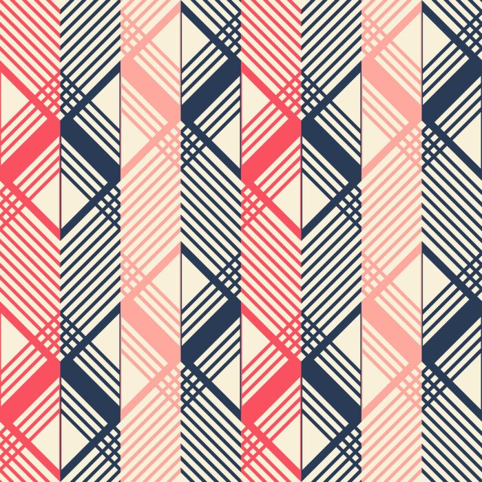 Tapete Muster mit geometrischen Streifen im Retro-Stil