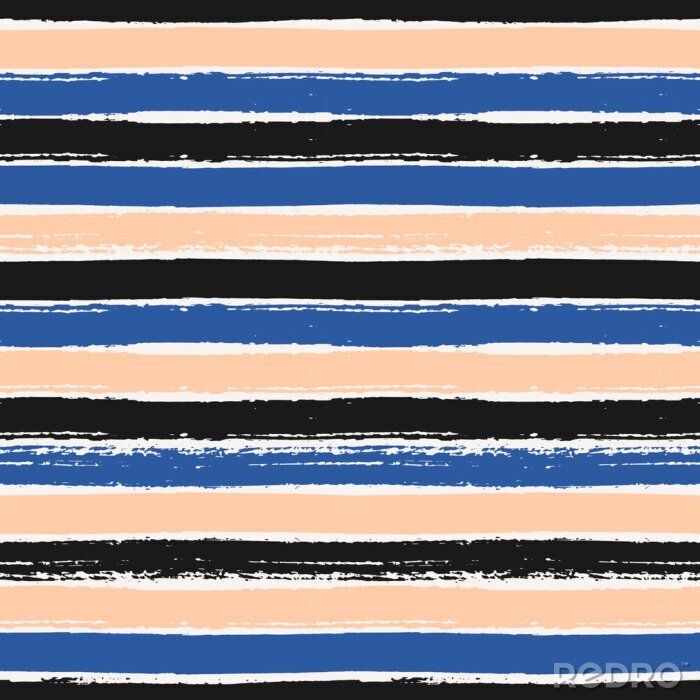 Tapete Muster mit horizontal gemalten Streifen