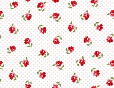 Tapete Muster mit kleinen Röschen