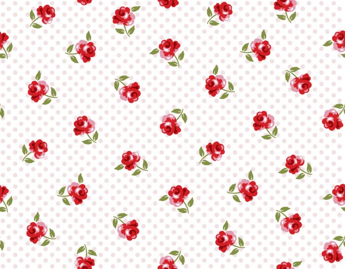 Tapete Muster mit kleinen Röschen
