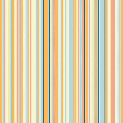 Tapete Muster mit mehrfarbigen unterschiedlich dicken Streifen