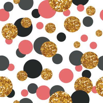 Tapete Muster mit Punkten in verschiedenen Größen