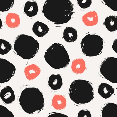 Tapete Muster mit Punkten und Kreisen