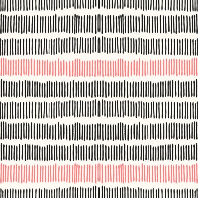 Tapete Muster mit schwarzen und roten vertikalen Streifen