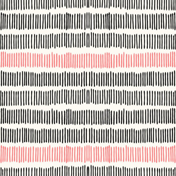 Tapete Muster mit schwarzen und roten vertikalen Streifen