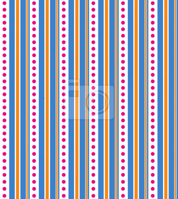 Tapete Muster mit Streifen und Punkten vertikal angeordnet