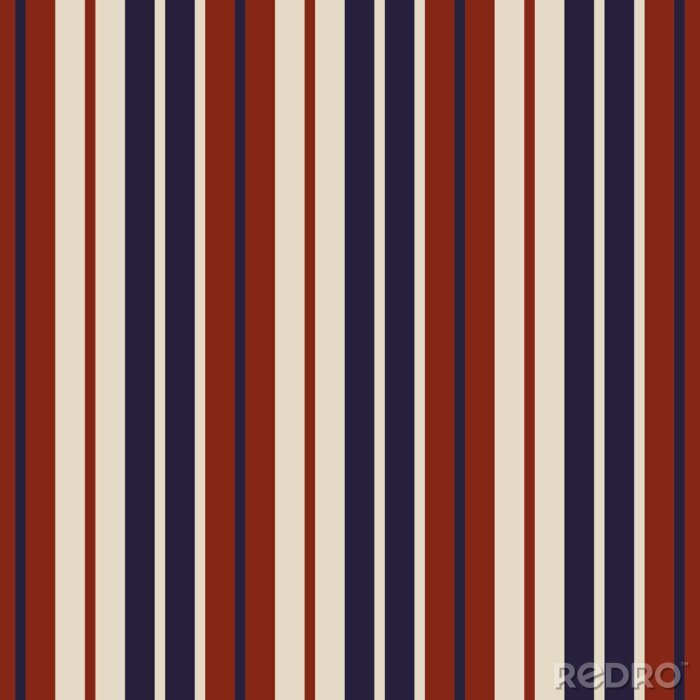 Tapete Muster mit vertikal angeordneten Streifen mit Rot