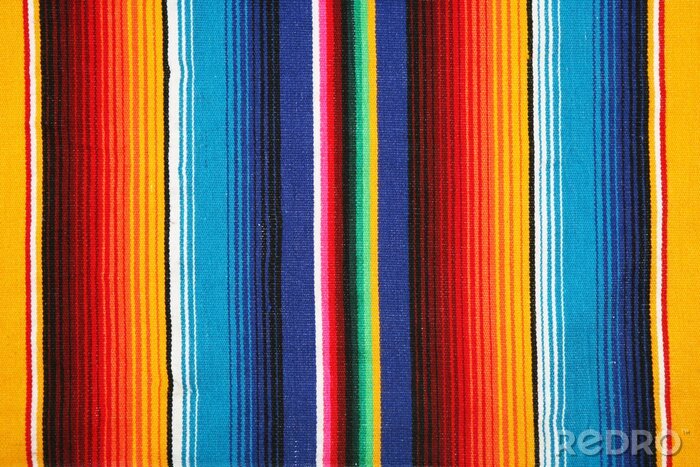 Tapete Muster mit vertikalen Streifen im mexikanischen Stil