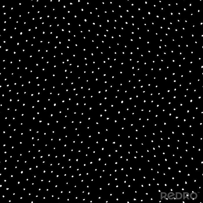 Tapete Muster mit weißen Punkten auf schwarzem Hintergrund