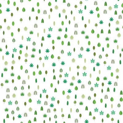 Tapete Muster mit zarten Blättern