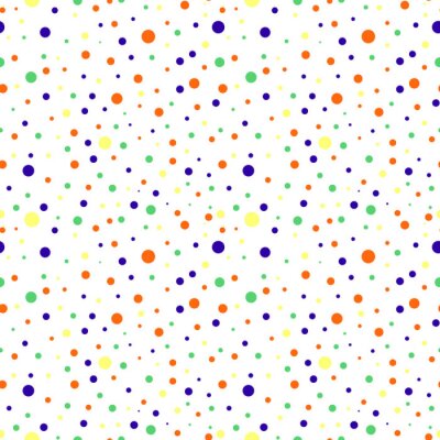 Tapete Muster Punkte bunt auf weißem Hintergrund