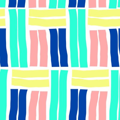 Tapete Muster Streifen bunt horizontal und vertikal