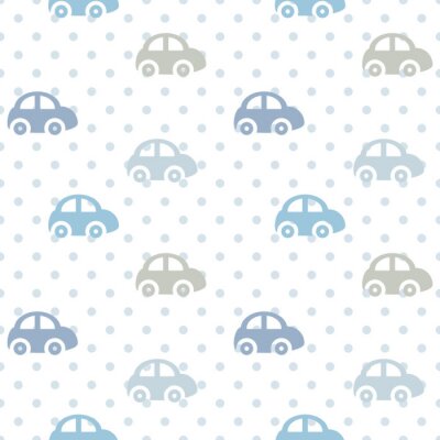 Tapete Musterautos des Vektors nahtlose Farbkinder