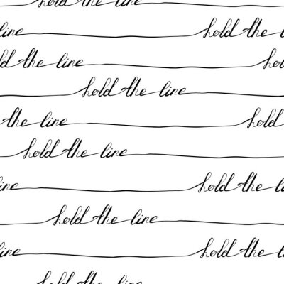 Tapete Nähte klappern halten die Linienphrase, Vektorhintergrund