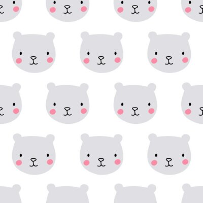 Tapete Nahtlose Bär Muster