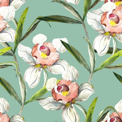 Tapete Nahtlose Blumenmuster