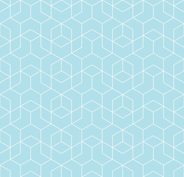 Tapete Nahtlose geometrische Linie Raster Vektor Würfel Muster