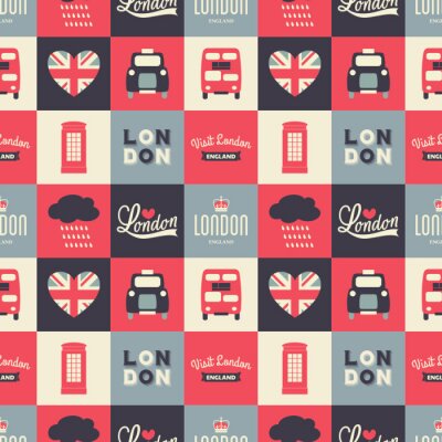 Tapete Nahtlose Hintergrund London