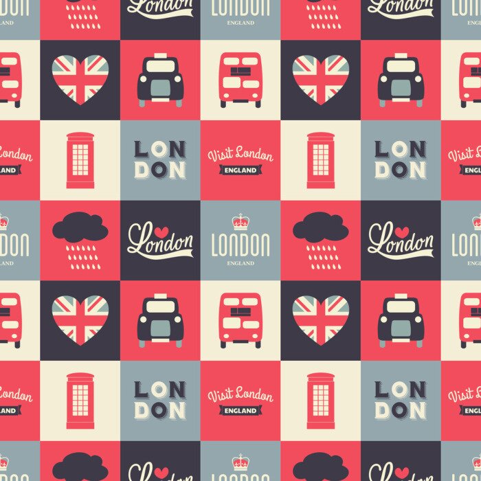Tapete Nahtlose Hintergrund London