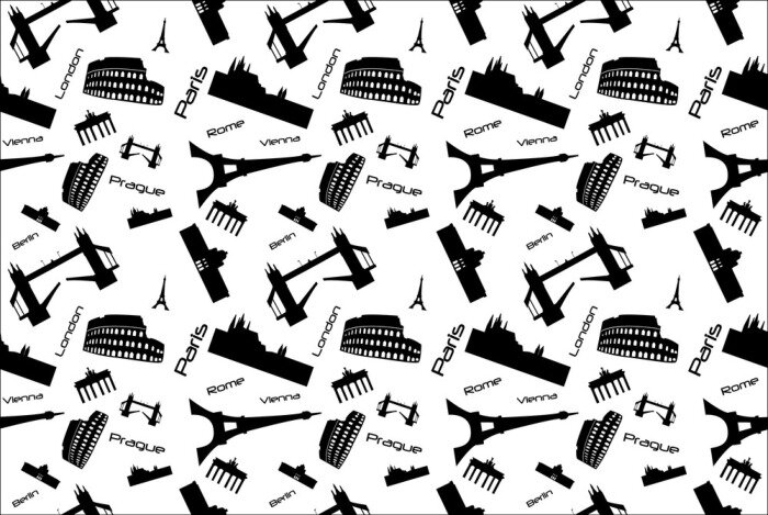 Tapete Nahtlose Hintergrund Wahrzeichen