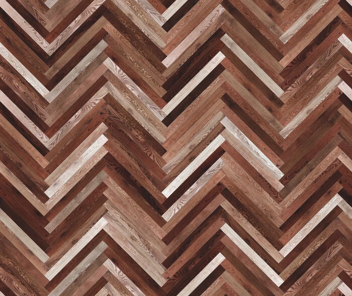Tapete Nahtlose Holzparkettbeschaffenheit (Fischgrätmuster)