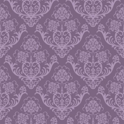 Tapete Nahtlose lila Blumen-Tapete