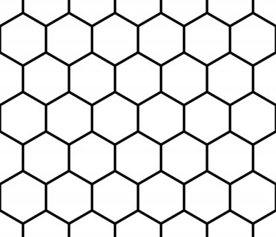 Tapete Nahtlose monochrome Muster, Hintergrund mit achteckigen Formen.