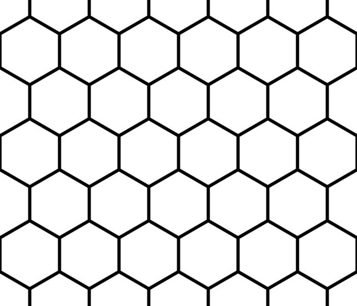 Tapete Nahtlose monochrome Muster, Hintergrund mit achteckigen Formen.