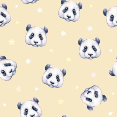 Tapete Nahtlose Muster. Aquarellzeichnung. Kinder-Abbildung. Handarbeit