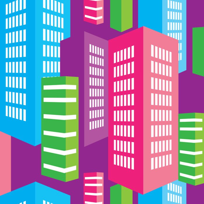 Tapete Nahtlose Muster der Stadt