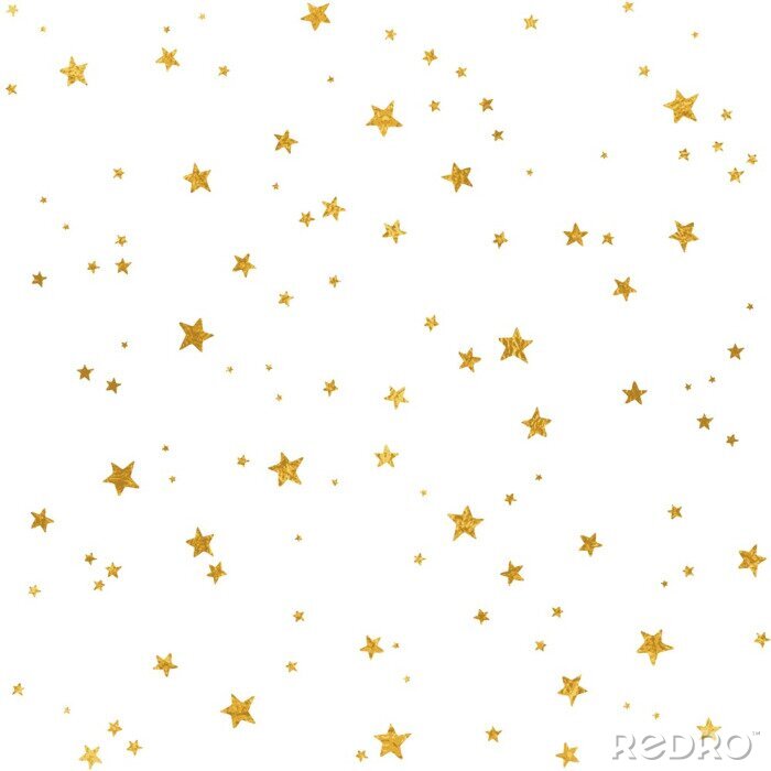 Tapete Nahtlose Muster mit Goldfolie Sterne für Weihnachten (oder andere Anlässe)