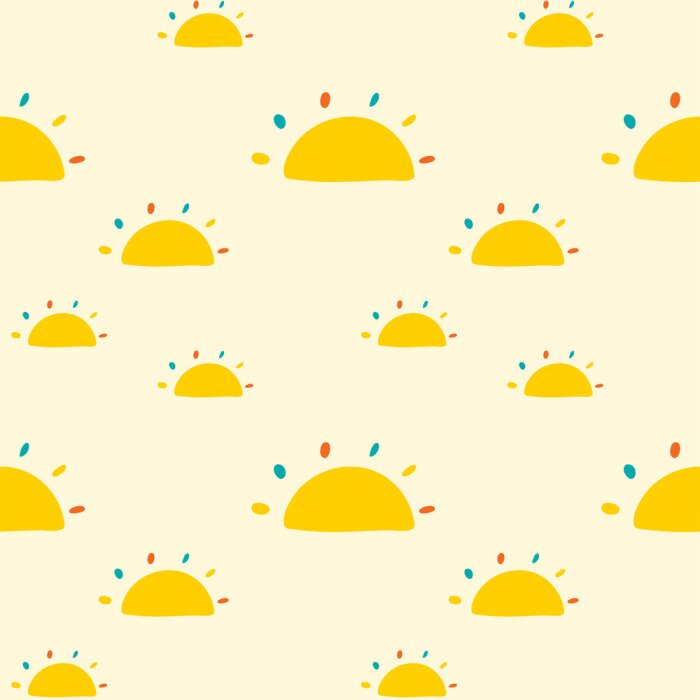 Tapete Nahtlose Muster mit Sonnen