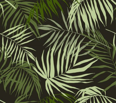 Tapete Nahtlose Muster, Palm Blätter