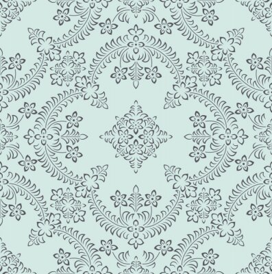 Tapete Nahtlose reiche indische Blumentapete