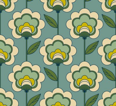 Tapete nahtlose retro Blumenmuster