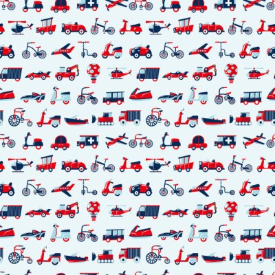 Tapete nahtlose Retro-Muster Transport