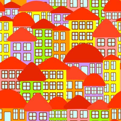 Tapete Nahtloser Stadthintergrund