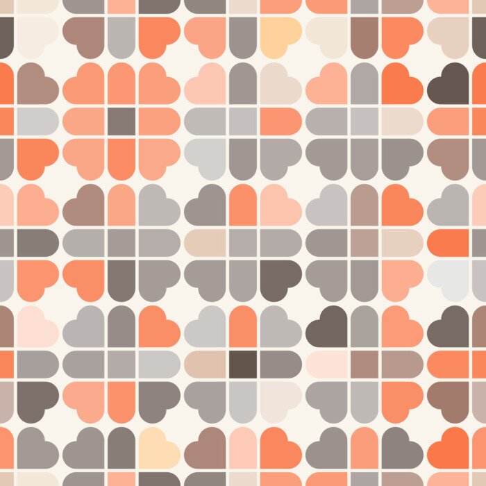 Tapete nahtloser Vektor Hintergrund mit abstrakten Formen