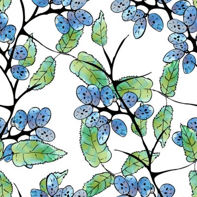 Tapete Nahtloses Blumenmuster