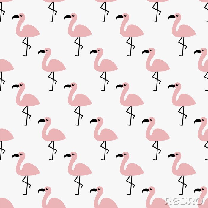 Tapete nahtloses Flamingo-Muster